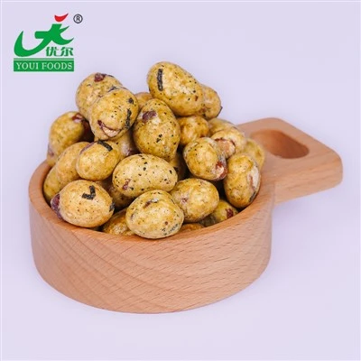 Crunchy Wasabi Seaweed Coated Peanuts Roasted Snack