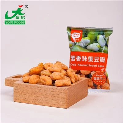 Savory Crab Coated Broad Bean Chips Snack