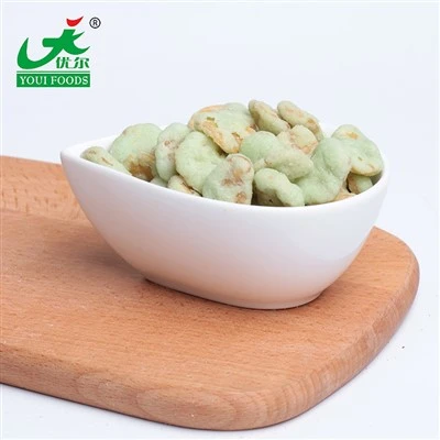 Crunchy Wasabi Flavor Fried Broad Bean Snacks